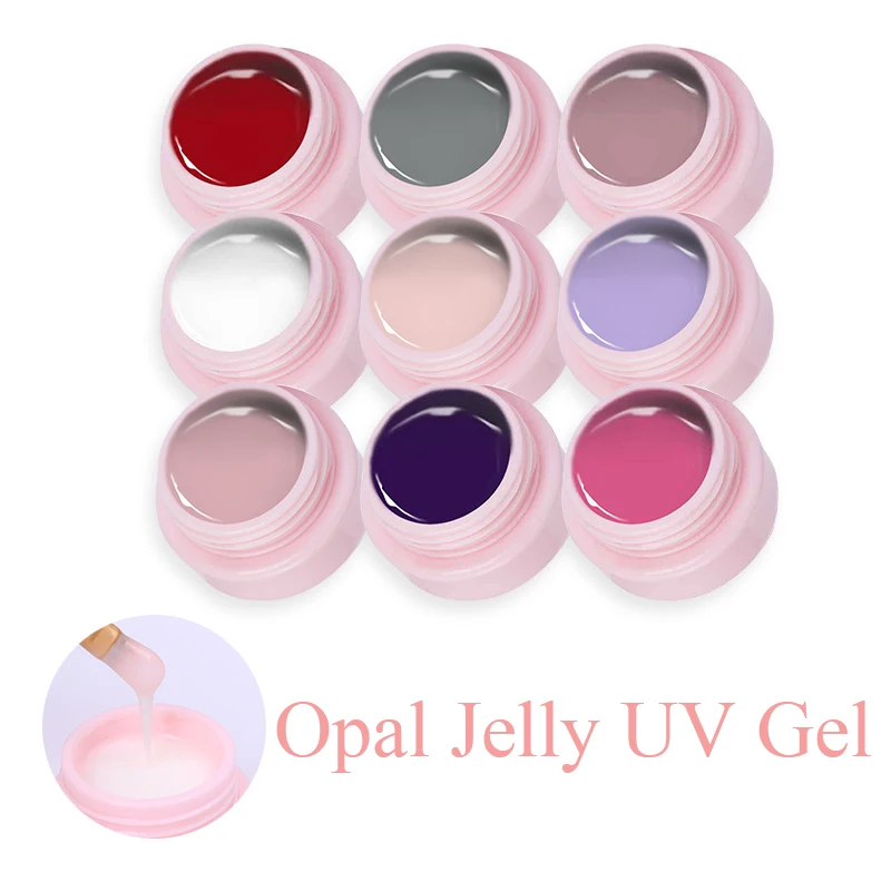 

UR SUGAR 2 Pcs Color Gel Nail Polish Set Opal Jelly Gel Nail Art UV Gel Varnish Manicure Lacquer Soak Off Semi-transparent