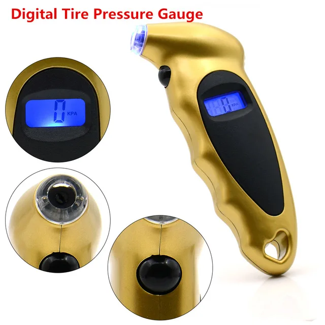 

Portable Mini Keychain Digital LCD 2-150 PSI Tire Tyre Wheel Type Pressure Gauge Tester Procession Tool Tire Pressure Monitor