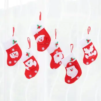 

Small Christmas Socks - Santa Claus Snowman Holiday Gift Bags Hot Selling Christmas Socks