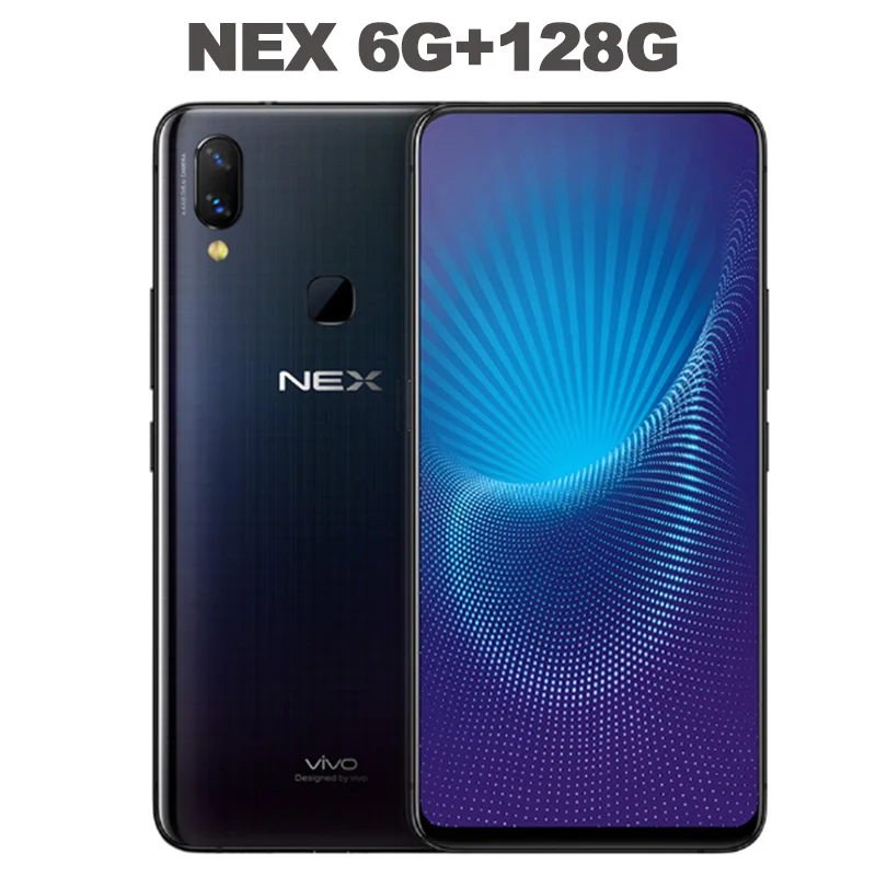 Vivo authorized Vivo Nex мобильный телефон Snapdragon 710/845 Восьмиядерный 6,5" AMOLED авто-повышенная камера 4000 мАч type-C AI HiFi - Цвет: 6G 128G Black