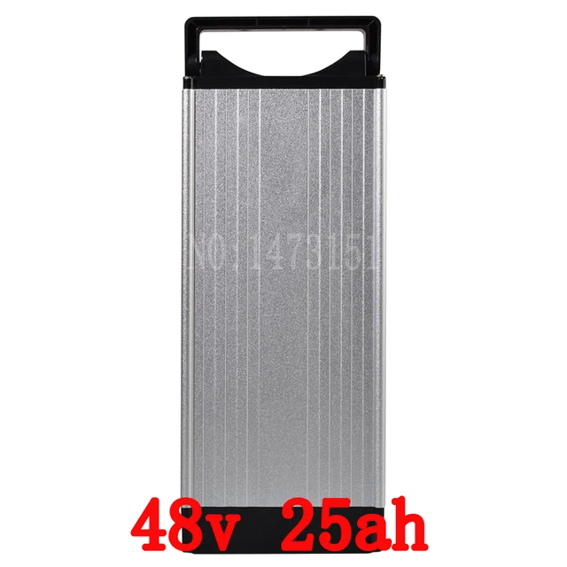 Cheap FCC/CE/ROSH 48V 25AH Electric Bicycle Lithium Battery with BMS Charger Rear rack Aluminum battery 48V 1000W For Samsung 30B cell