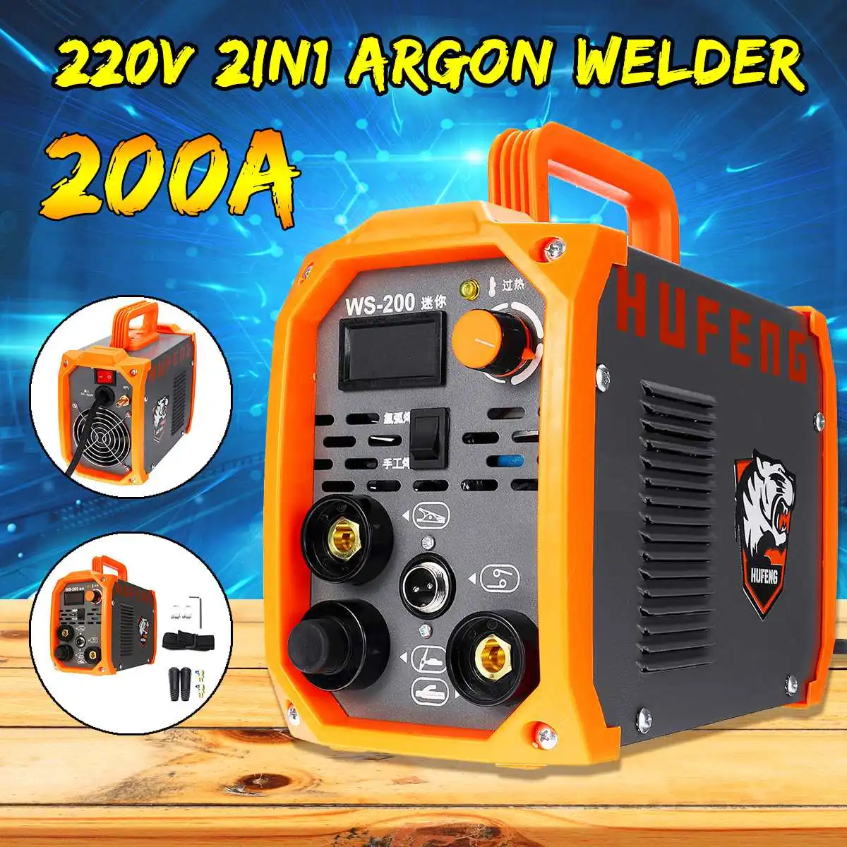 

2IN1 200A Handheld Mini MMA IGBT Inverter 220V Portable Mini Electric ARC Welding TIG/STICK Argon Welder Inverter Machine Tools