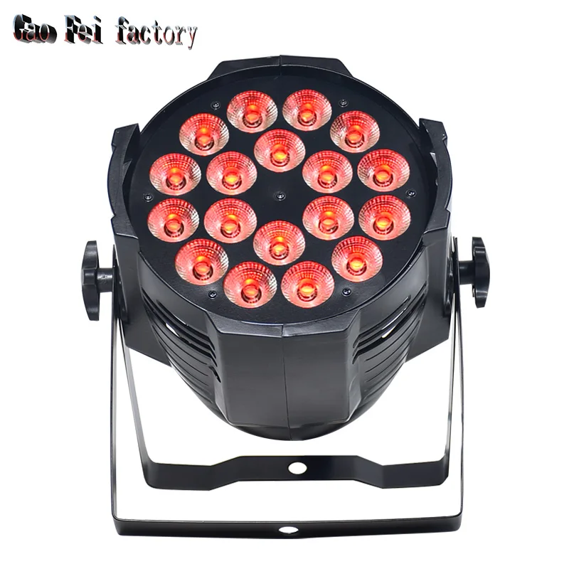 

dj light led par rgbw 4in1 DMX 18X12W led stage lights Wash Equipment 8 Channels Stage Lighting