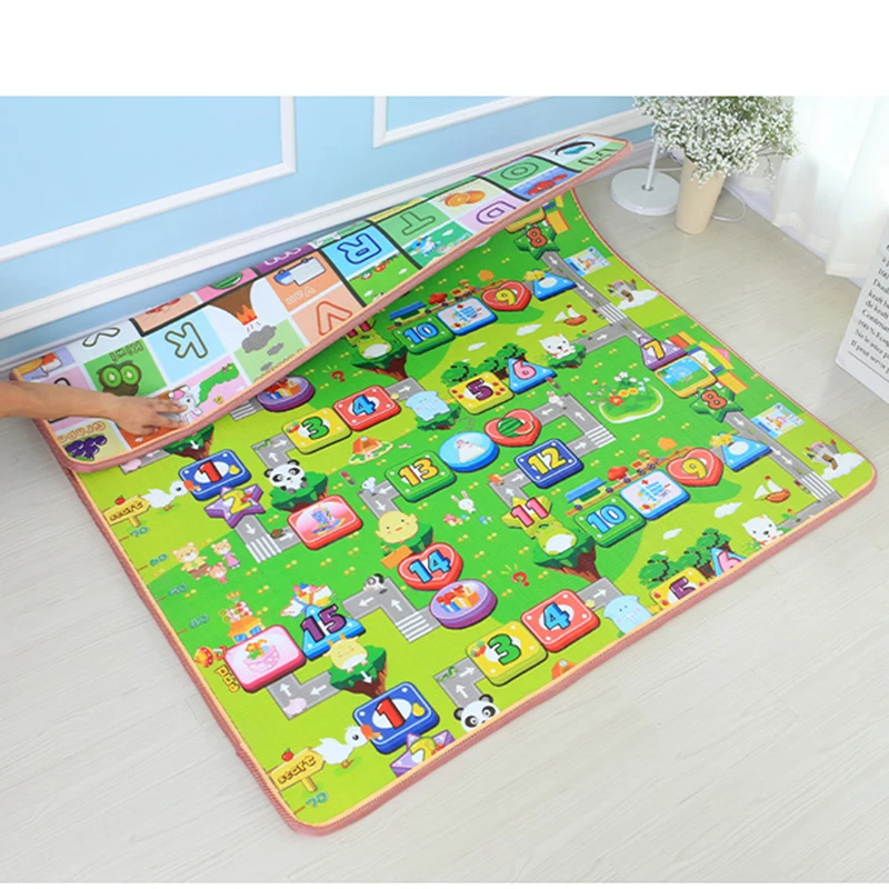 

1cm 2cm Thick Baby Crawling Mat Game Pad Play Mat Living Room Carpet Puzzle Mat kids Rug for Children Activity Soft Floor
