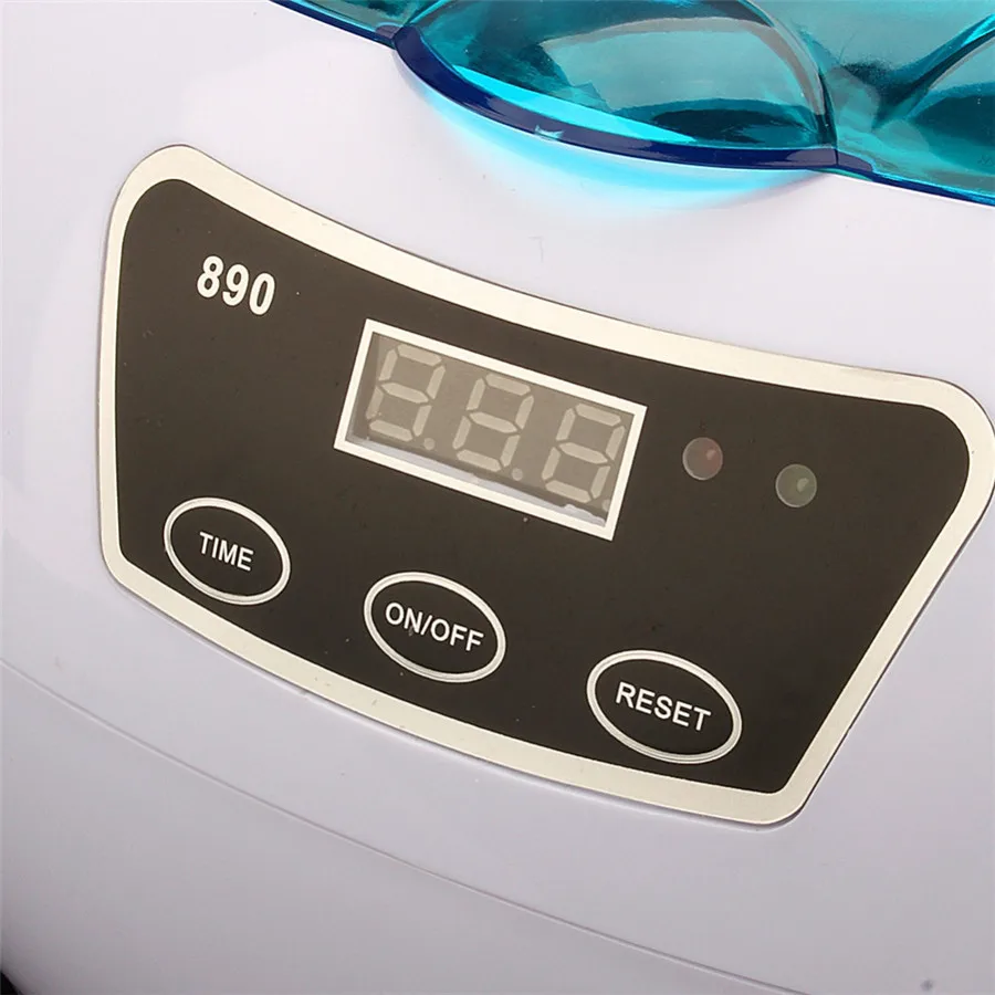 600ml Digital Ultrasonic Cleaner Bath Timer Jewelry Brush Glasses Manicure Stone Cutters Razor Sonic Local Fast Ship