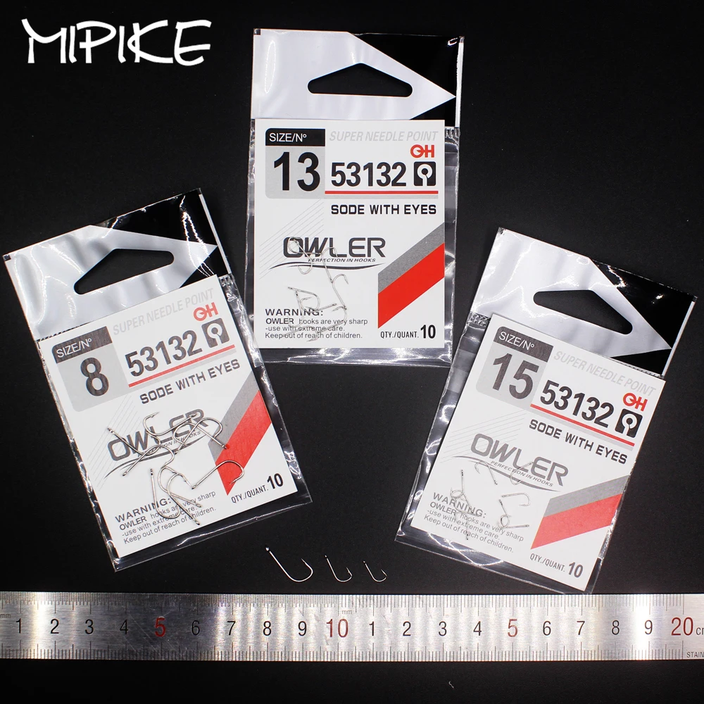 50pcs/lot Fishing Hook SODE With eyes Barbed Fishhook Bent Fly Fishing Tackle hook AD Sharp Ringed Carp Hook iseama