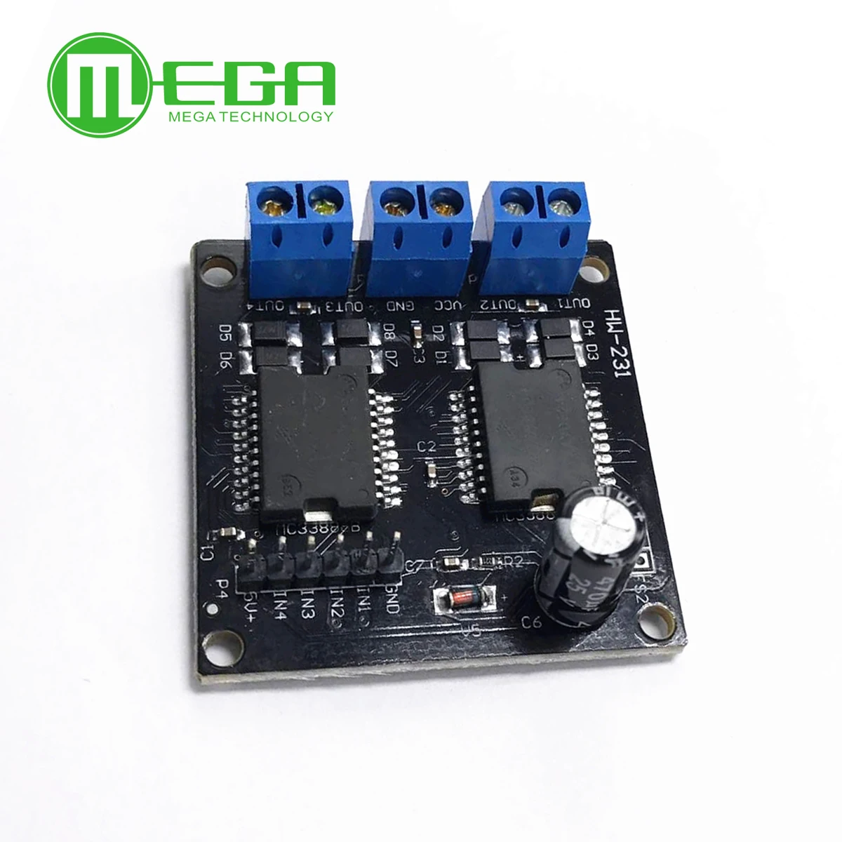 

Dual MC33886 Motor Driver Module 5A for Robot Smart car 5-12V