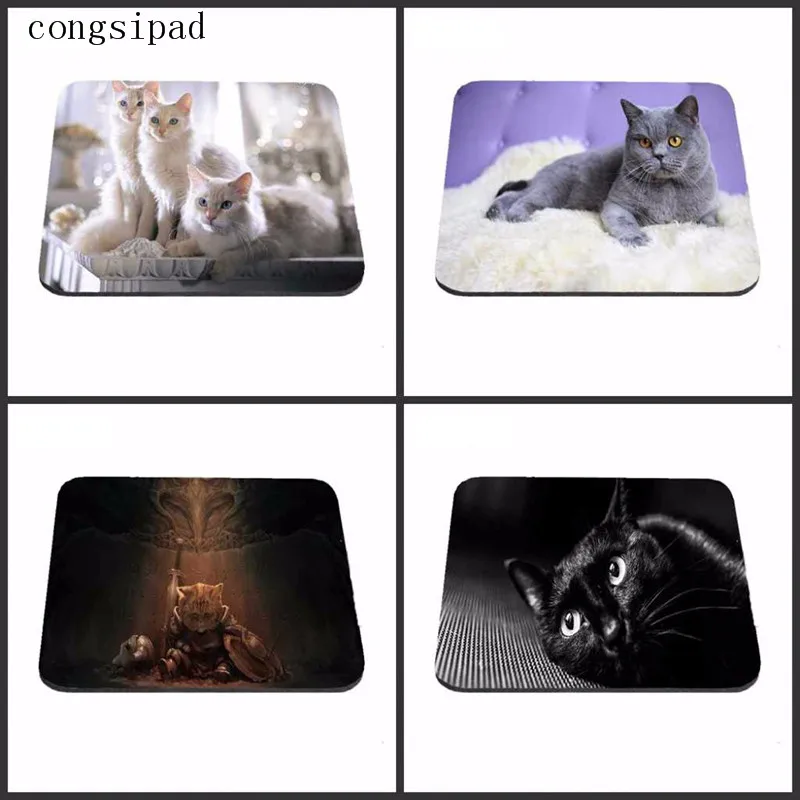 congsipad Fat Cat Good Sleep New Arrivals Best Sales Customized Mouse Pad Animals  Computer Notebook Rectangle Rubber Mouse pad