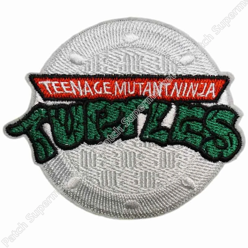 " TMNT лоскутный вышитый значок подростковый мутант ниндзя черепашки костюм косплей многосерийный телефильм Железный На пришить Аппликация
