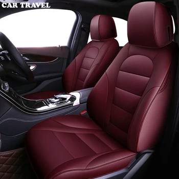 

CAR TRAVEL Custom Genuine leather car seat cover for Toyota Prado chr auris wish aygo prius camry 40 50 Sienna auto accessories