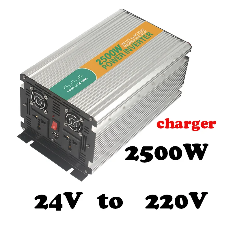 2500w 24V to 220v high effi.24vdc 220vac electric power inverter converter off grid type ups
