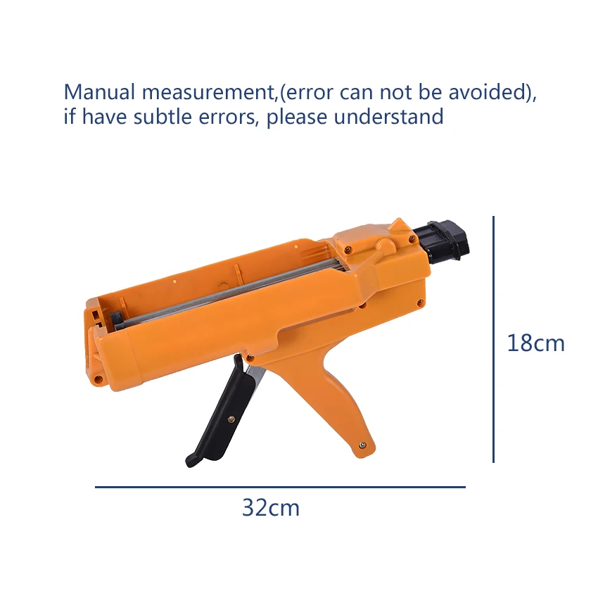 Новое поступление клей пистолет ручной двухкомпонентный Пластик клеевой пистолет двухтрубных клеевой пистолет трудосберегающих двойной