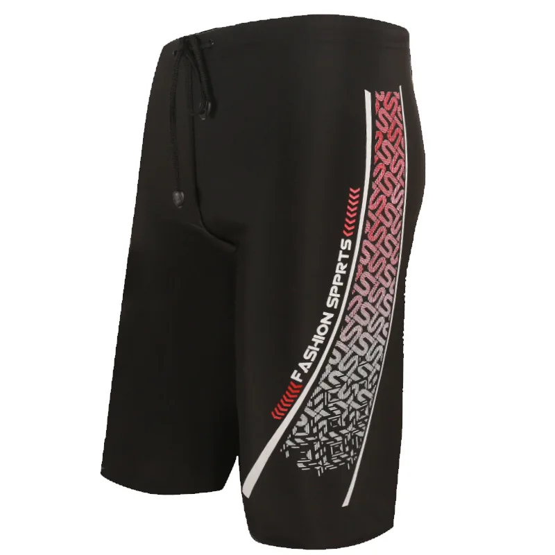 

2018 New Men Swim Wear Print Swimming Trunks Boys Slim Man Bathing Suit Long Board Shorts Male Elastic Boxer de bain homme