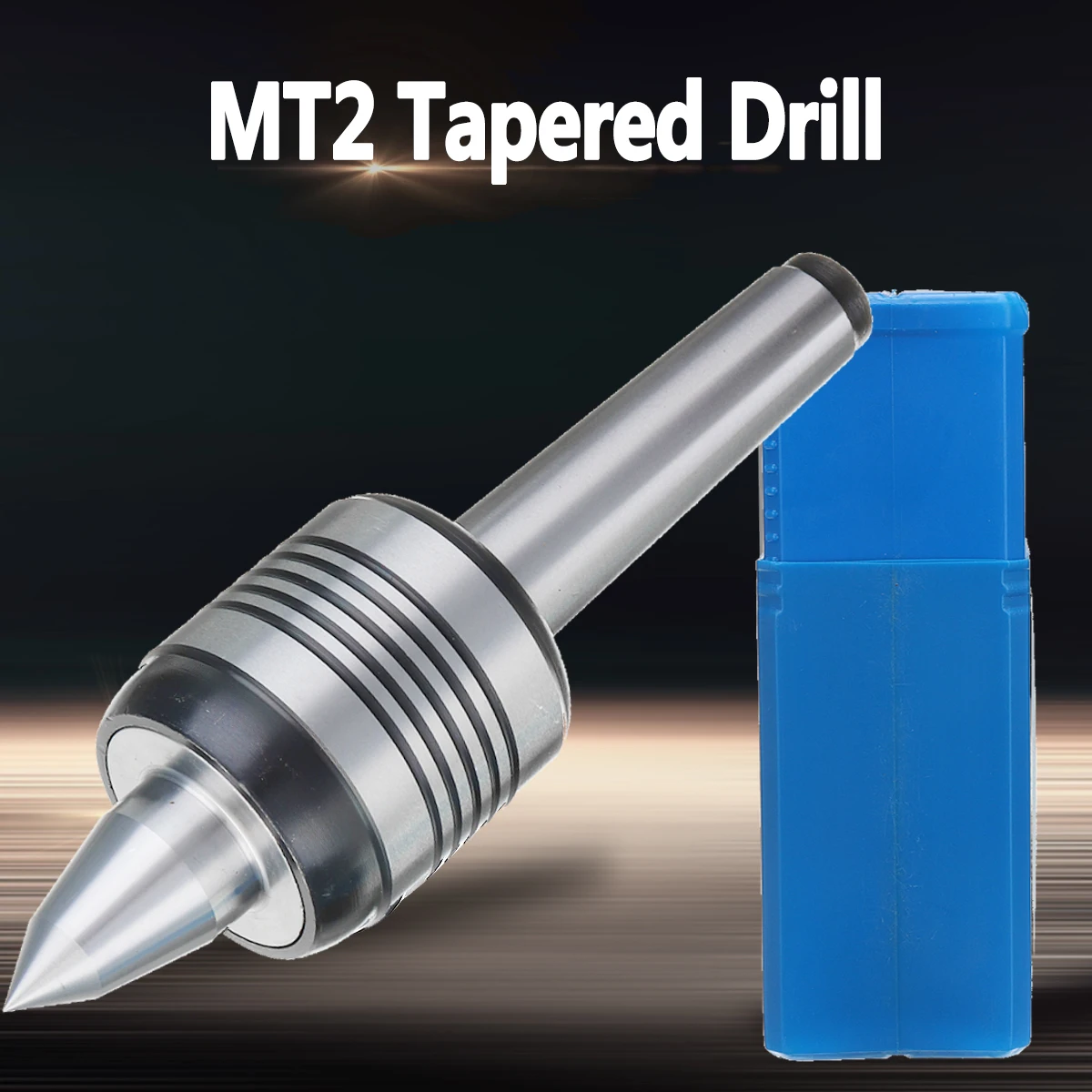 

MT2 Precision Rotary Live Center Morse Taper 60 Degree 500 RPM 0.0002 Inch Accuracy 2MT Triple Bearing Lathe