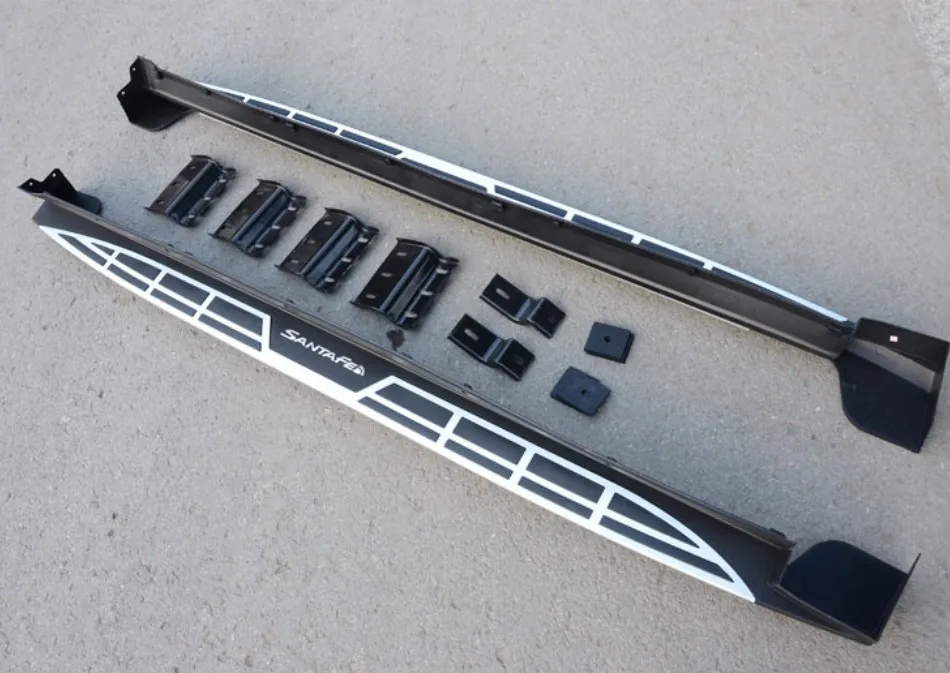 Для hyundai Santa Fe ix45 2013. автомобиля бег Панели боковые шаг бар педали Высокое качество дизайн Nerf бар