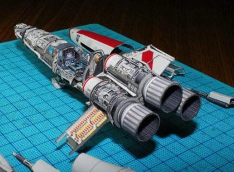 

High quality Film：Star Wars Mark2 fighter ultra fine Edition 3D Paper model kit