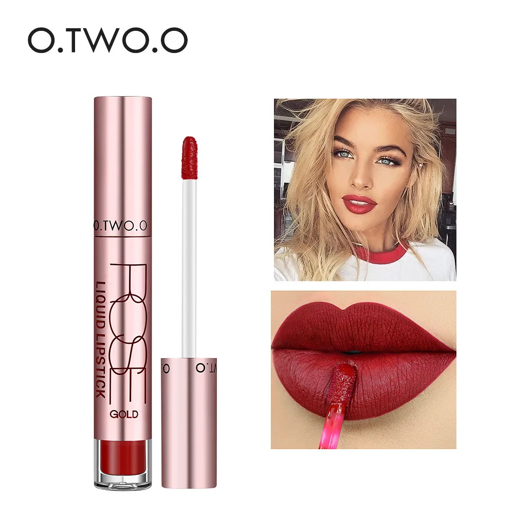 

O.TWO.O 12colors Best Sale Sexy Cosmetics Makeup Lip Gloss Long Lasting Waterproof Easy to Wear Matte Lipstick Cosmetic