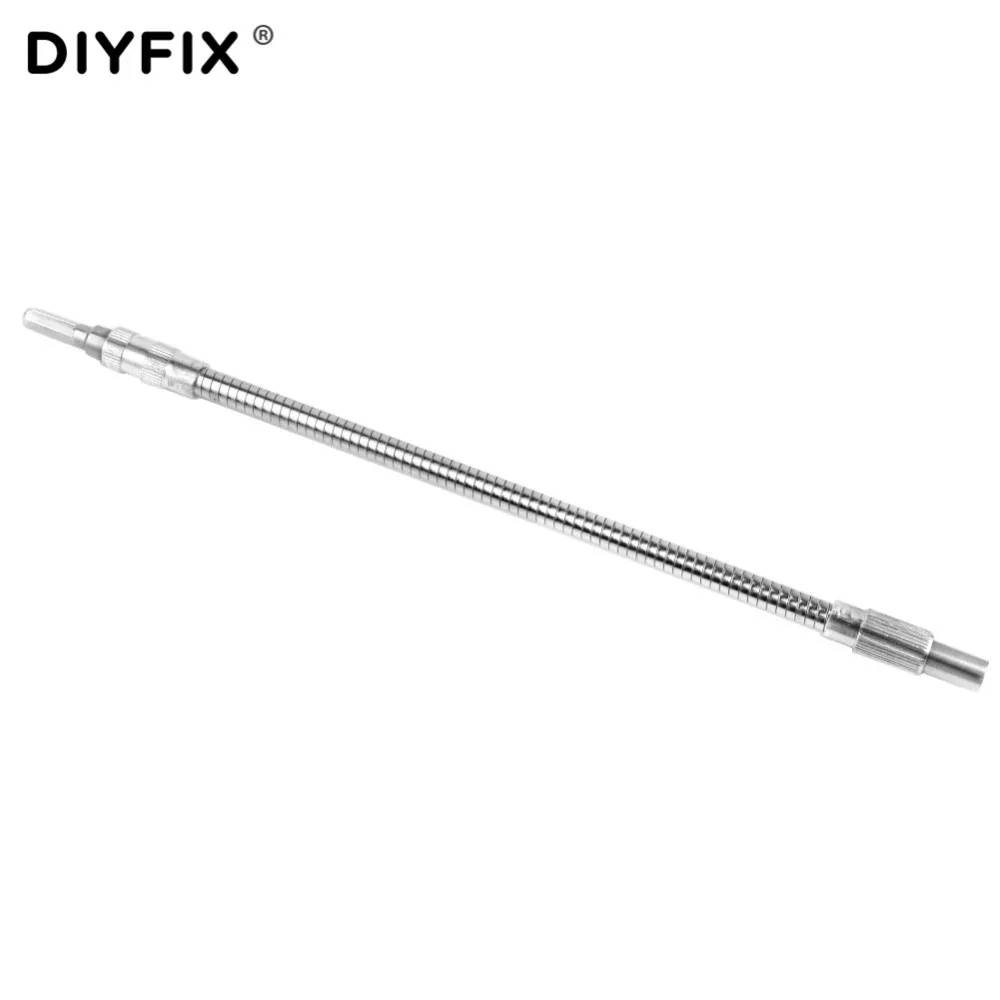DIYFIX 1/" шестигранный металлический электронный сверлильный гибкий вал, удлинитель, отвертка, держатель бит Dremel, соединительный стержень, аксессуары