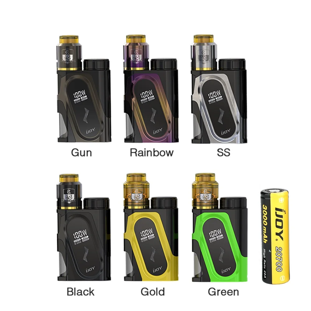 

Original IJOY CAPO 100W 20700 Squonker Kit with COMBO RDA Triangle 9ml Capacity & Squonk MOD & 3000mAh 20700 Cell E-cig Vape Kit