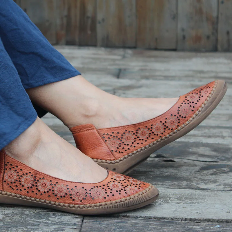 

2019 Autumn female shoes handmade increase women's shoes comfort soft leather wedges pumps pointed toe grey and brown
