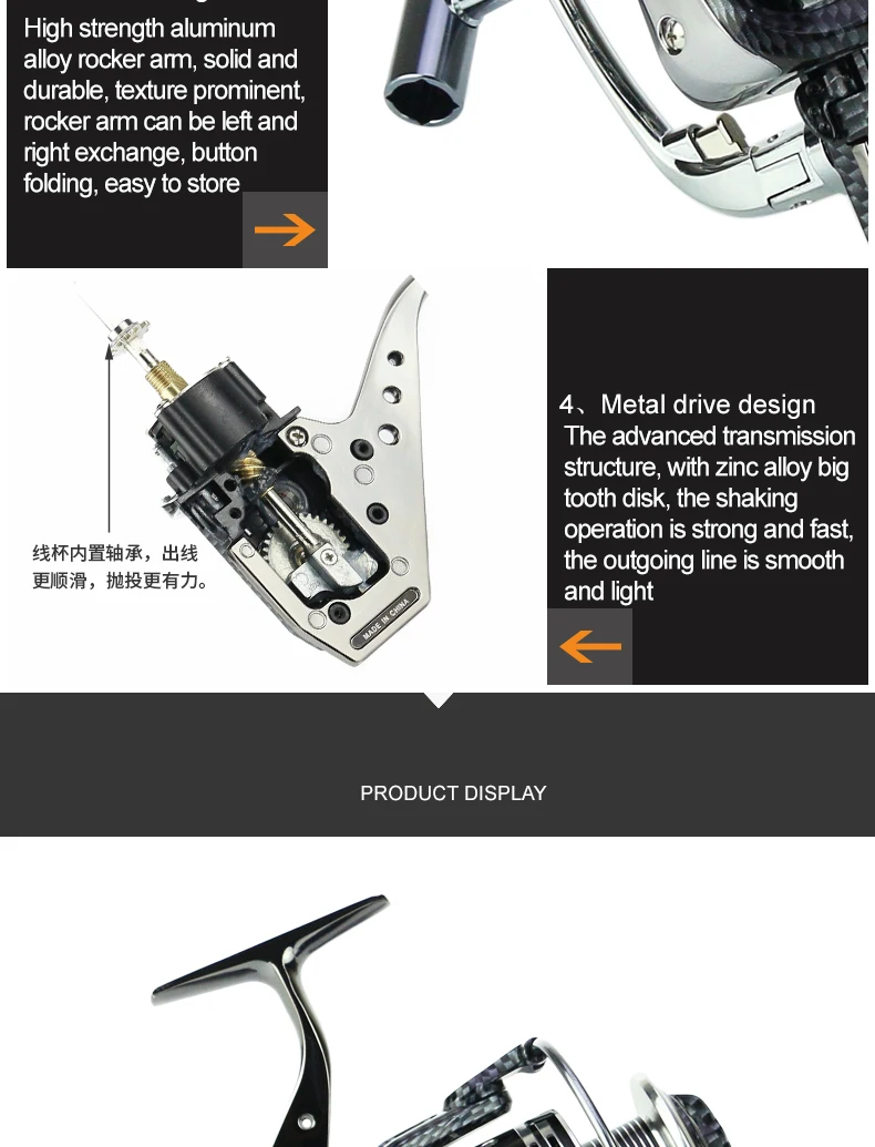 YUMOSHI NON-CLEARENCE SYSTEM ALUMINUM BODY BA6000 12+1BB ,SEA FISHING REELS, FISHING TACKEL