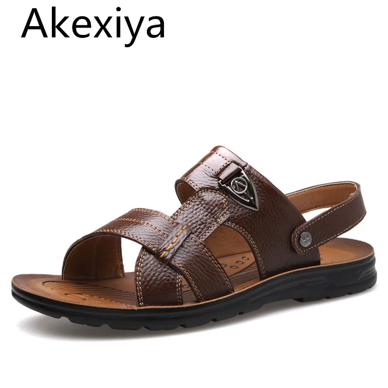 Akexiya Large Size 45 46 47 48 49 50 Summer Beach Sandals Men Shoes 2017 New