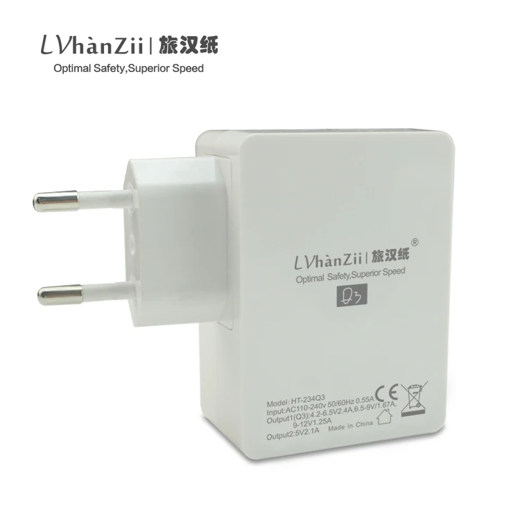 

Universal Quick Charge 3.0 QC3.0 Mobile Phone Charger 2 Port USB 30W Fast Charging Chargers for Iphone 8 Plus Oneplus EU US Plug
