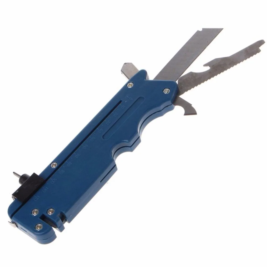 1pc 20-in-1 Multi-Functional Foldable Glass & Tile Cutter For Home Life Professiona Glass Cutter Six Wheel Metal Cutting Kit