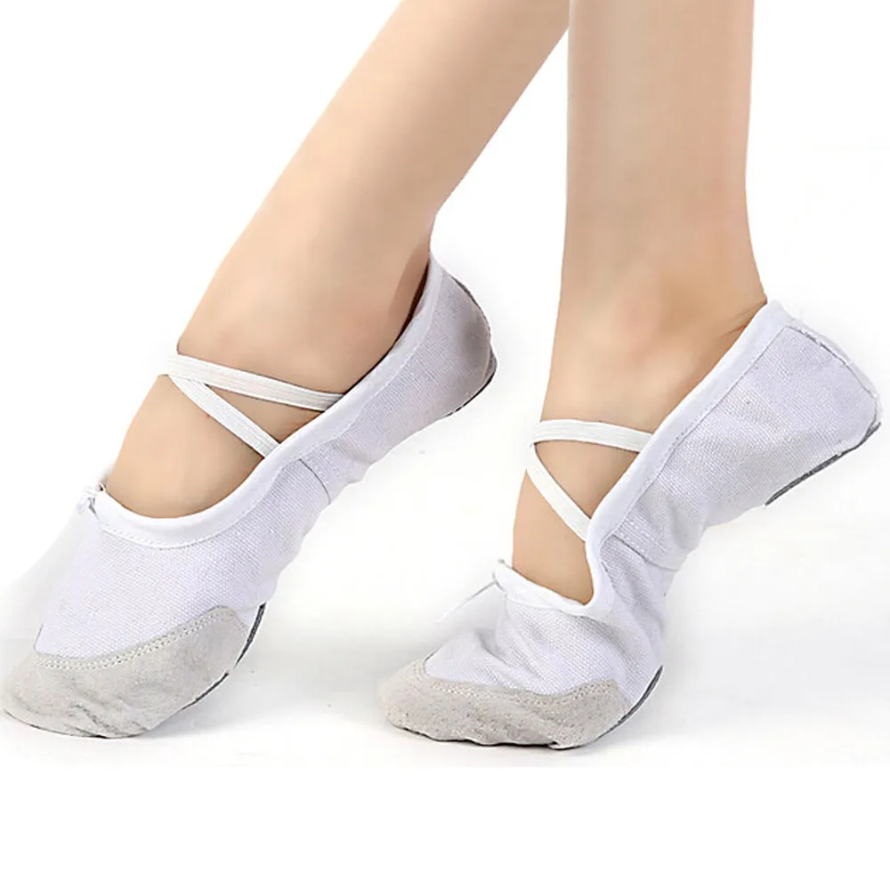 

Ballet Dance Dancing Shoes Slippers Pointe Gymnastics For Adult Women Soft Flats Shoes Comfortable Fitness Breathable Slippers