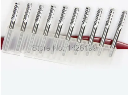 

Free Shipping 10pcs 3.175* 2.0mm Carbide End Milling Engraving Edge Cutter Drill Router Bits for CNC/PCB Machine Woodworking