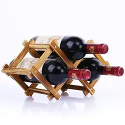 Adeeing элегантный Складная твердая деревянная стойка для вина Подставка для бутылок вина держатель, полка дисплея бытовые бар настенные