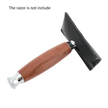 Grandslam Pro кожаный защитный чехол с двойными краями для бритья, защитный чехол, черный держатель для мужчин, инструмент для бритья