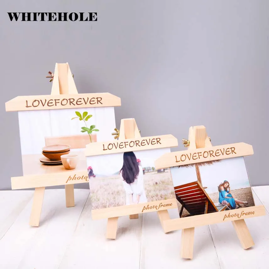 #*Cheap Wood Tripod Photo Frame Painting Easel For Photo Painting Postcard Display Holder Frame Picture Frame Photo DIY Desk Decor Gift