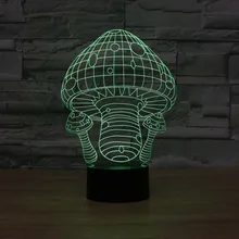 Гриб ночник для ребенка милые светодиодные настольные лампы домашний депо