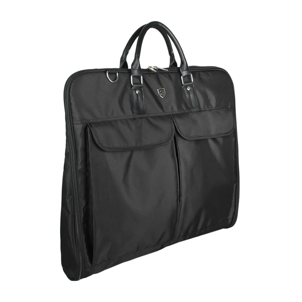 BAGSMART sac de costume de haute qualité noir pli vêtement sacs de voyage pour hommes avec poche à glissière sac de rangement Portable - 4