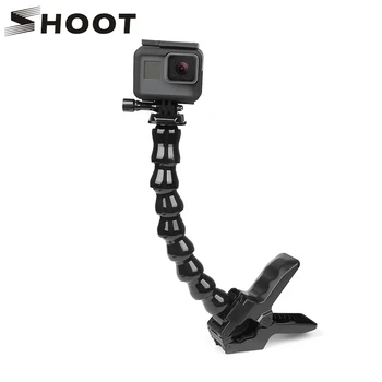 

SHOOT Jaws Flex Clamp Mount with Flexible Adjustable Gooseneck for GoPro Hero 9 8 7 5 Sjcam Yi 4K Action Camera Tripod Accessory
