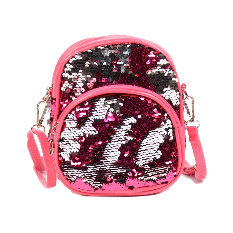 

New Women Mini Bag PU Sequins Backpack for Girls Travel BackBags Children Back Pack Small Shoulder Bag bolsas feminin