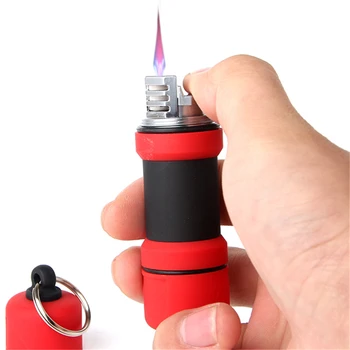 

(Lighter no gas)Stainless Steel Pipe gas lighter creative metal inflatable cigarette lighter,Butane oblique briquet Gadgets men