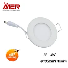 Светильник круглый панель свет 4 FedEx, AC85-265V белый/теплый белый