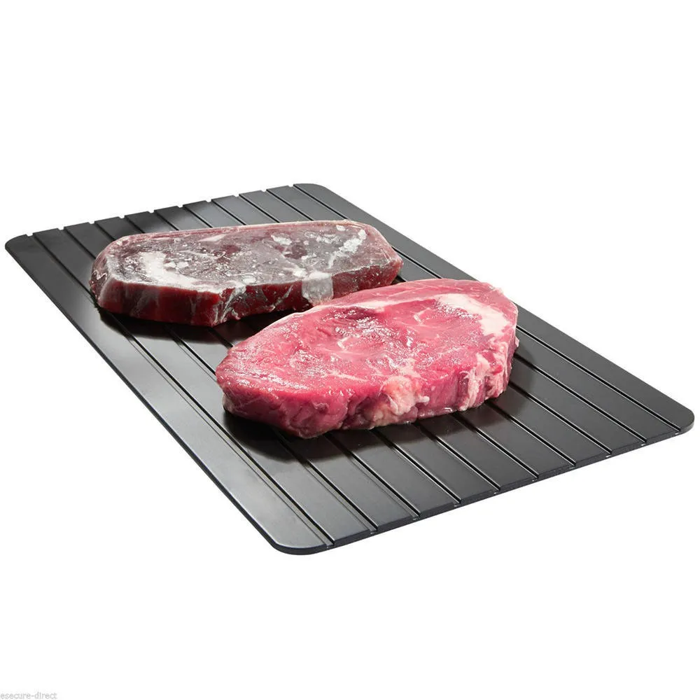 Hot Fast Defrosting Tray Kitchen Accessories Defrost Meat Or Frozen Food Board Kitchen Gadget 29.5x20.3x0.2cm Tools#ew