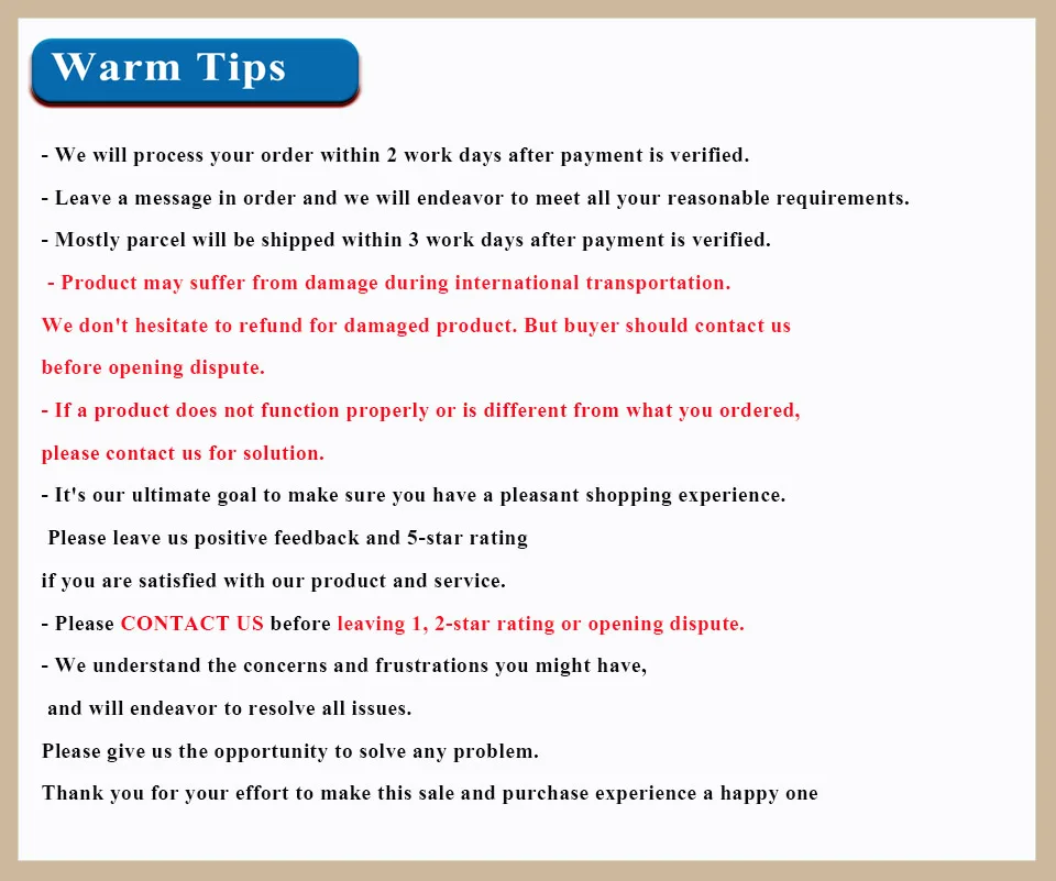 warm tips