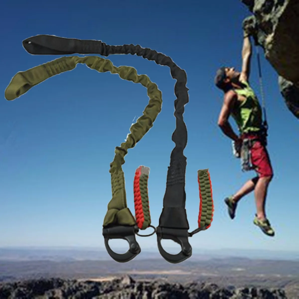 High Quality Outdoor Climbing mounting Safety Lanyard Strap Rope