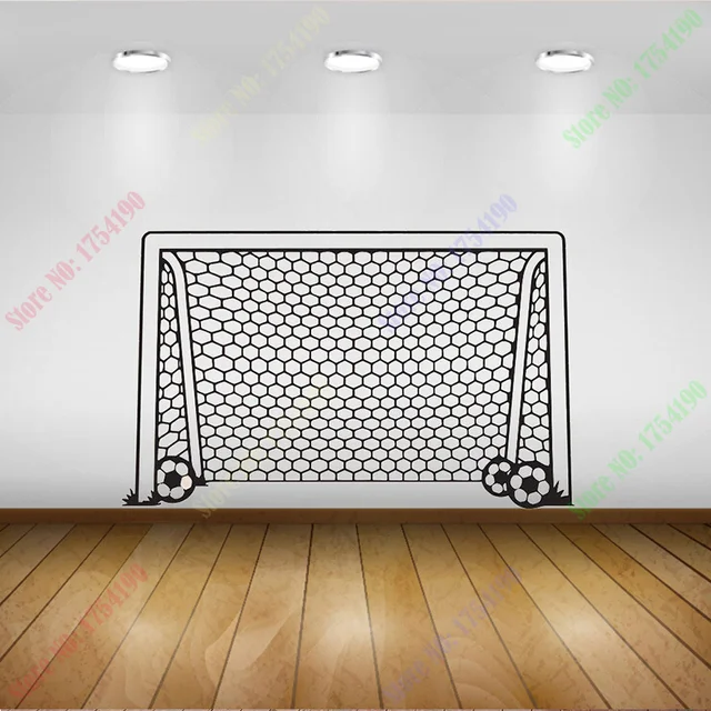 On Soccer Football Goal Net Ball Sports Home Decor Wall Mural On Soccer Football Goal Net Ball Sports Home Decor Wall Mural Paper Art Posterwall Decal