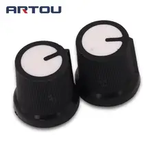 10 шт. WH148 ручка пластиковая ручка для потенциометра для одного двойного потенциометра крышка переключателя 14,5X15 мм ручка 6 мм AG3 белый