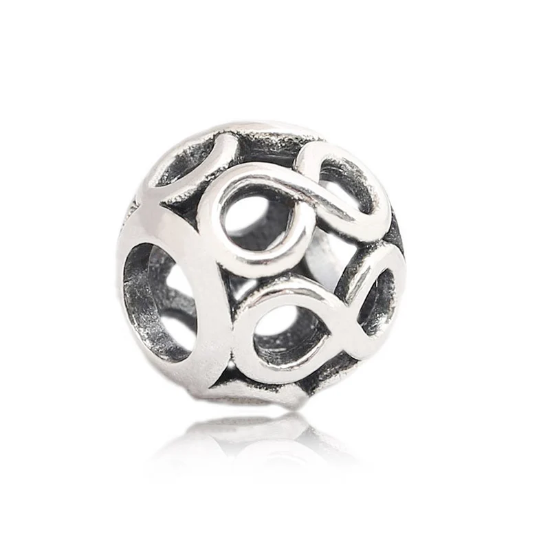 

Hot Sale 925 Sterling Silver Infinity Love Beads Fit Original Pandora Charm Bracelet Fine Jewelry Gift For Lover