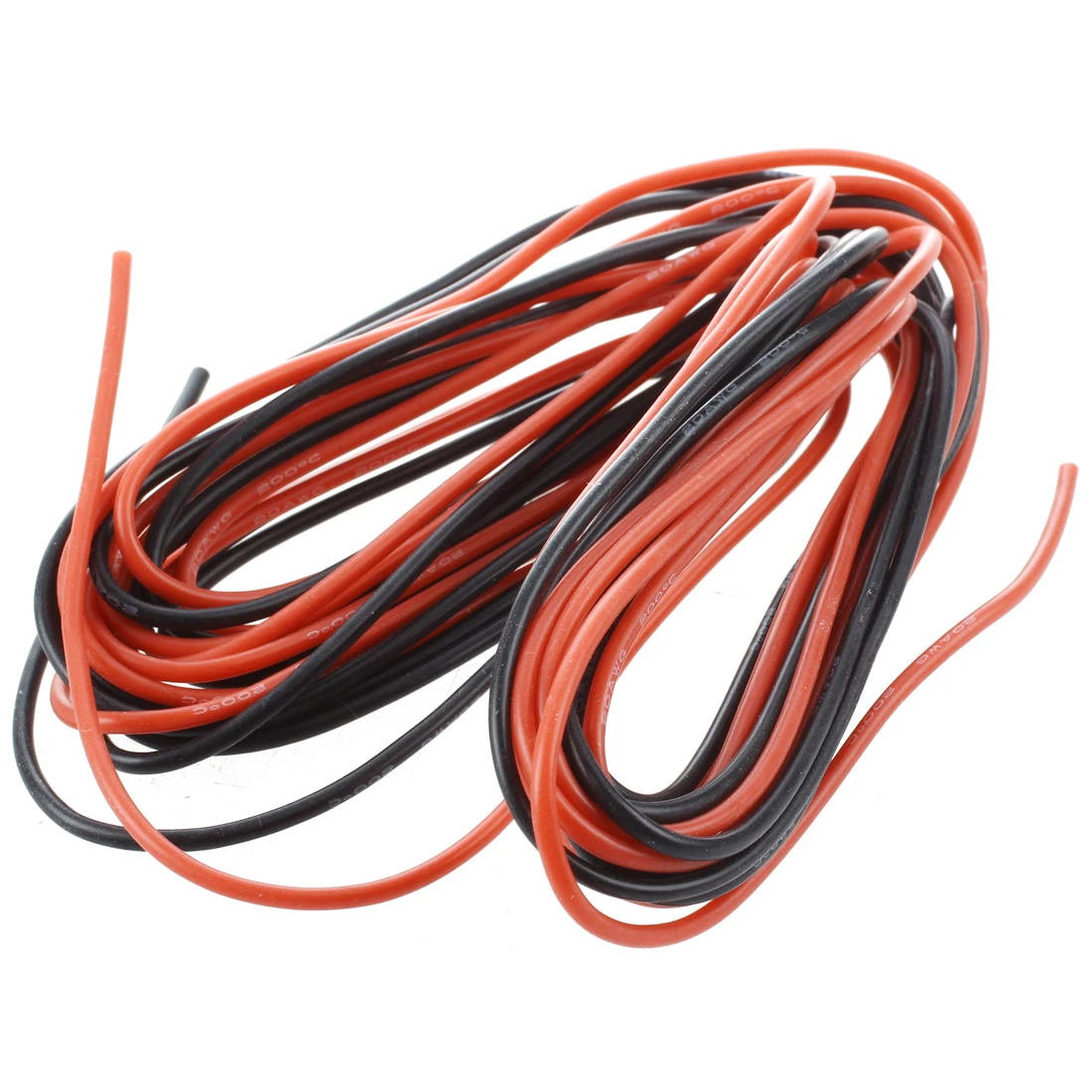 

2x 3M 20 Gauge AWG Silicone Rubber Wire Cable Red Black Flexible