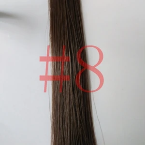 MRWIG Детские волосы синтетический бесклеевой передний кружевной парик свободная часть черный/Блонд/коричневый 12-26 дюймов 150 - Цвет: #8