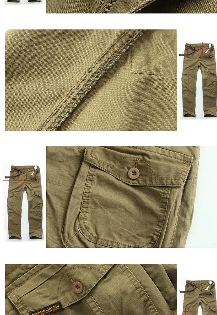 Брюки карго мужские тактические комбинезоны армейские военные Прямые повседневные однотонные свободные брюки для мужчин