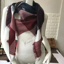 Za Winter Scarf Women Plaid Cashmere Scarf font b Brand b font Wrap font b Luxury