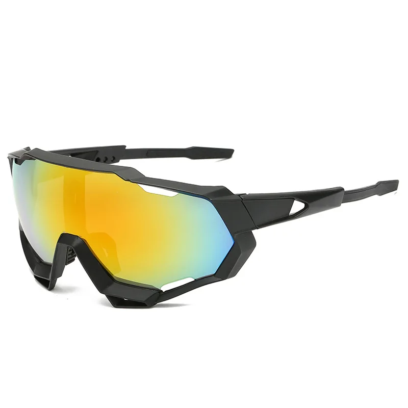 

New Unisex Cycling Glasses Outdoor Sports Sunglasses Large Framed Mirrored Sunglasses Mirror Legs Adjustable Bicycle Eyewear